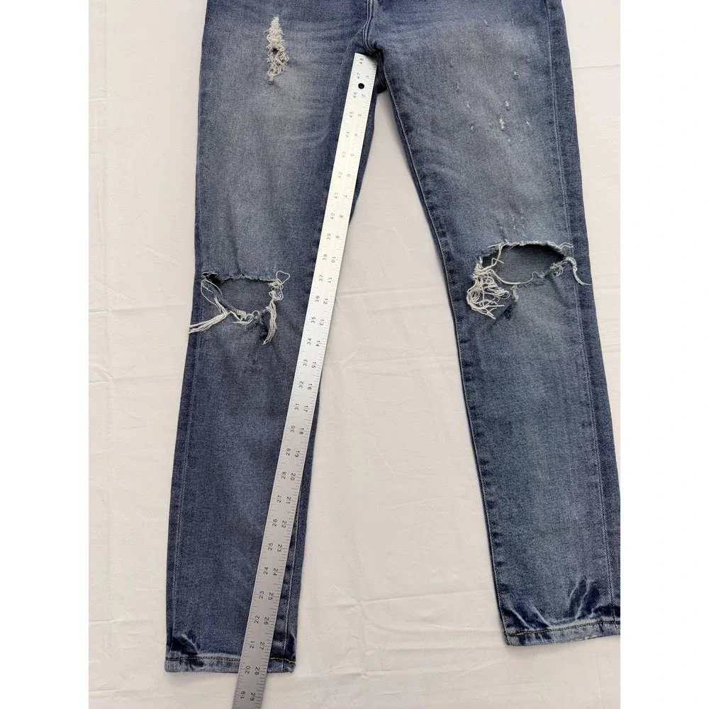 Tommy‎ Hilfiger Jeans Mens 30x30 Blue Medium Wash Skinny Distressed Denim